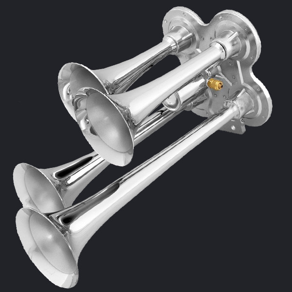 Four Trumpet Chrome Air Horn (HS-1022N) supplier